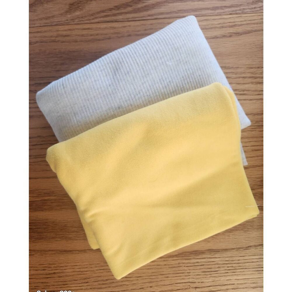 Sunny yellow knit fabric